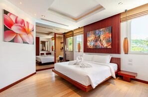 2 bedrooms, iron/ironing board, free WiFi, bed sheets - Seafront 2-bedroom apartment in Bangtao beach Thalang Phuket (Thalang)
