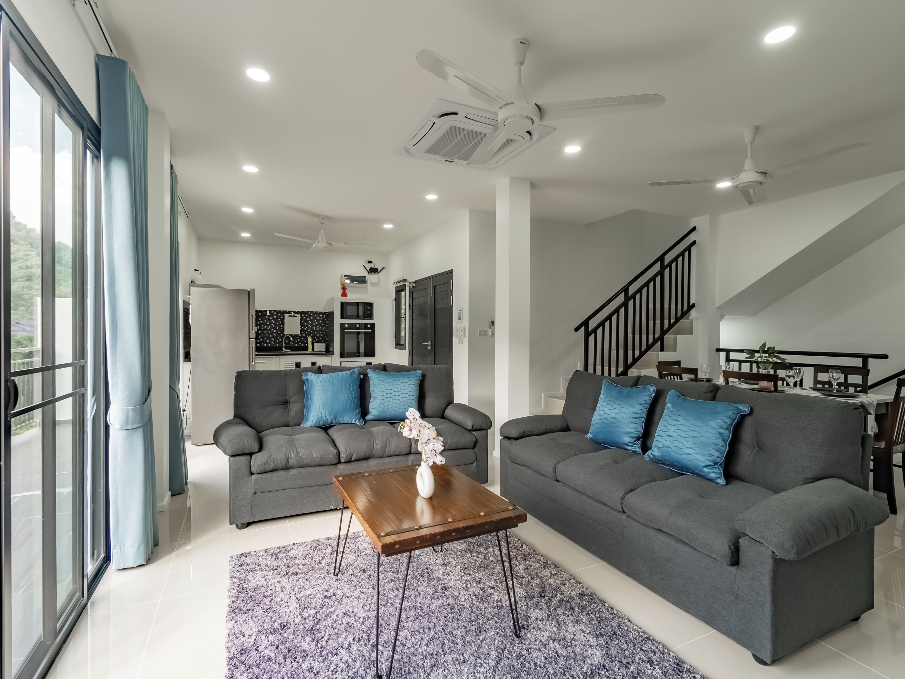 Villa, 3 habitaciones, alberca privada, vista a la montaña | Sala de estar | Libros 