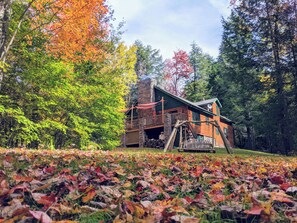 Exterior - Delightful 3-bedroom cabin near Hunter and Windham for skiing and hiking (Jewett)