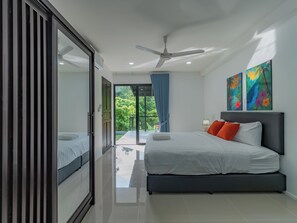 3 bedrooms, iron/ironing board, Internet, bed sheets - Brand New Private pool villa Chalong Phuket Mountain view (Tambon Chalong)