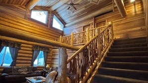 Interior - Cowboy's Corral~En-Suite Bathroom~Cozy 1 Queen Bed@ Alaska Knotty Pine B&B (Lazy Mountain)