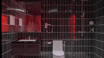 Luxury Double Room, Non Smoking | Bathroom | Hair dryer, towels, soap, shampoo