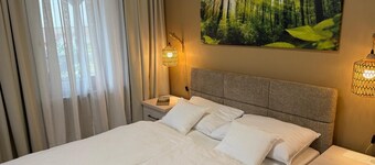 Cozy apartment surrounded by forest and fields near the border