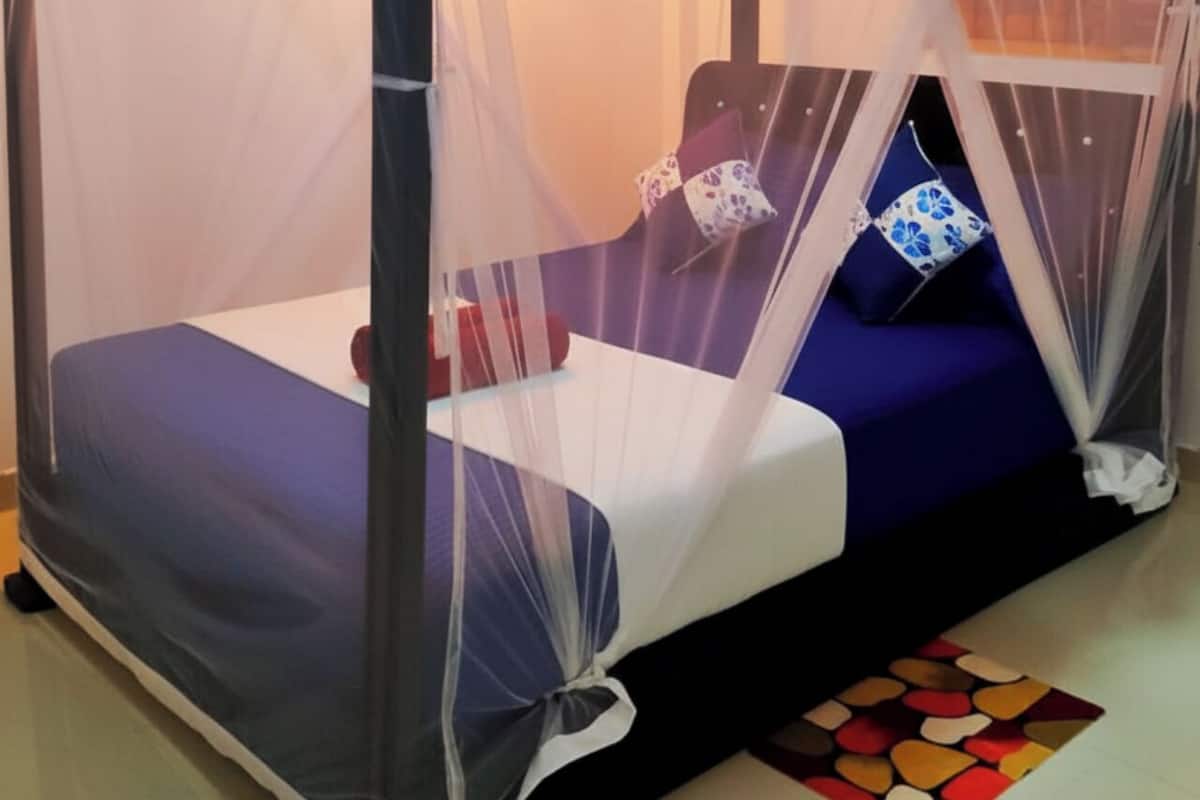 Deluxe dubbelrum - utsikt mot trädgården | Skrivbord, strykjärn/strykbräda, gratis wi-fi och sängkläder