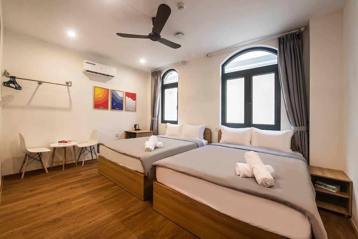 Standard Double Room, 2 Queen Beds, Private Bathroom