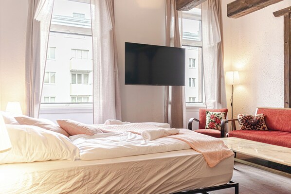 Basic-Apartment | Bügeleisen/Bügelbrett, kostenloses WLAN