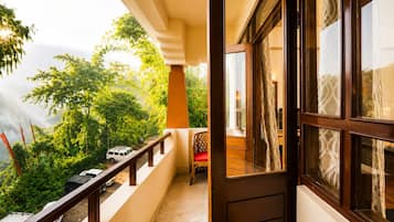 Premium Room, 1 King Bed, Mountain View | Balcony view