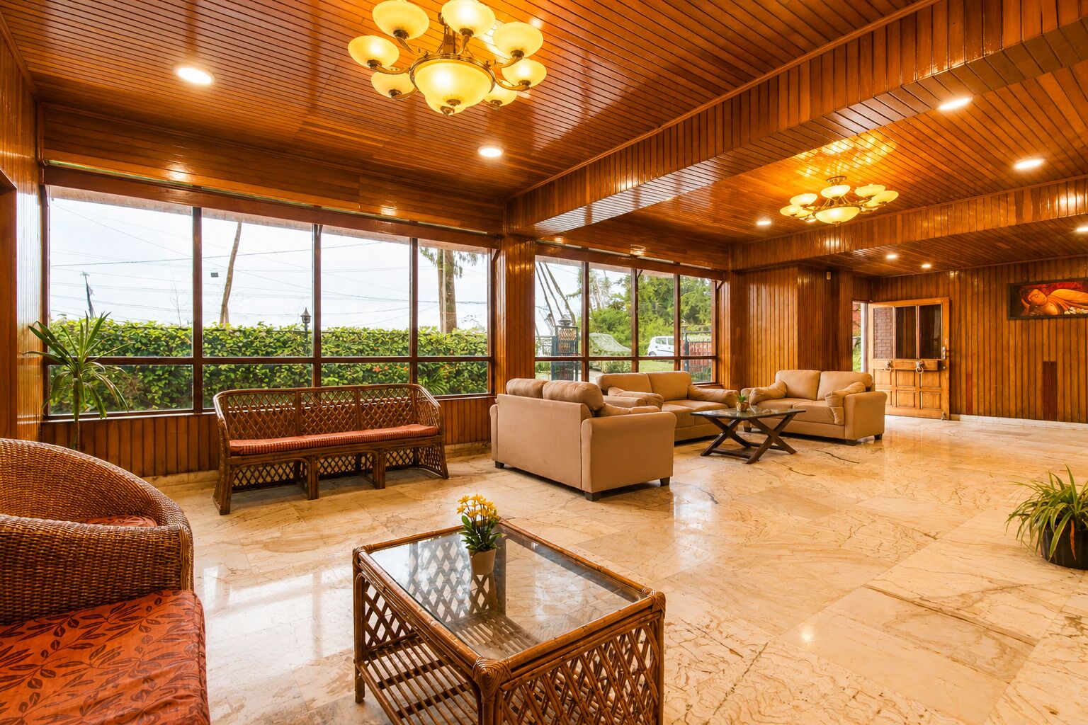 Sala de estar en el lobby