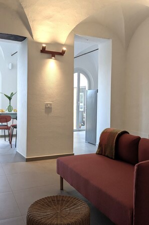 Living area - Vacation home in the center of a Ligurian village, with panoramic terrace overlooking the sea (Civezza)