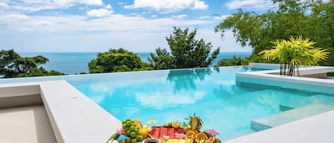 Lyxvilla - 5 sovrum - privat pool - havsutsikt | Pool | Utomhuspool