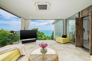Luxury Villa, 5 Bedrooms, Private Pool, Sea View | Living area - Villa Ann (Koh Samui)