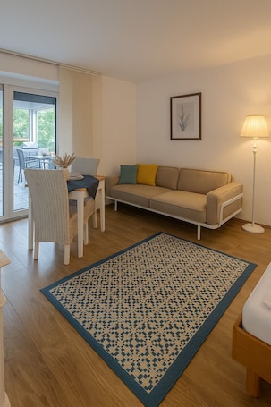 Apartamento clásico, vistas al jardín | Zona de estar. Frühstückspension Auer