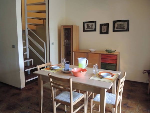 Apartment, 2 Bedrooms, Balcony, Garden View | Dining room - Family Flat in Resort With Pools and Playground (San Michele al Tagliamento)