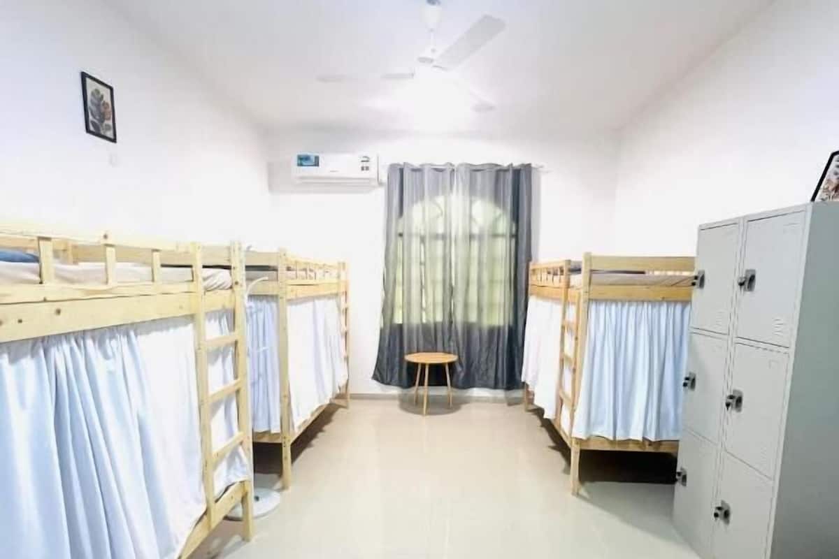 Shared Dormitory | Ruang kerja komputer riba, seterika/papan seterika, Wi-fi percuma 