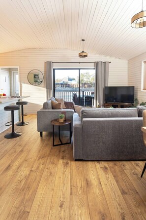 TV connectée, cheminée