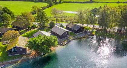 Swanmere lodge, lakeside view cabin at Pinelake Carnforth