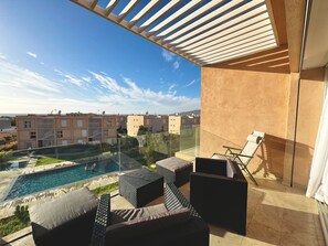 Pool - Le Romarin with pool view and beach access at Taghazout Bay (Tamraght)