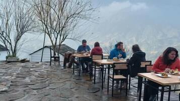 Economy Double or Twin Room, Balcony, Mountain View | Outdoor dining