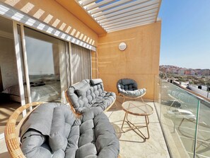 Terrace/patio - Le Parfait Cocon with view and pool access at Taghazout Bay (Tamraght)