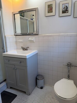 Shower, hair dryer, towels, soap - Beautiful! 3-bedroom 2-bathroom Heat/AC/Onsite Laundry/Indoor Parking/Elevator! (Bronx)