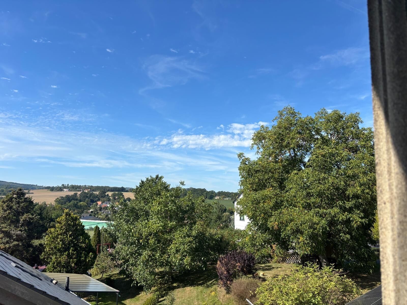 Blick von der Unterkunft