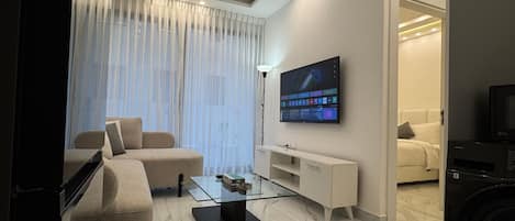 Appartement, 1 chambre, accessible aux personnes à mobilité réduite, fumeur | Salle de séjour