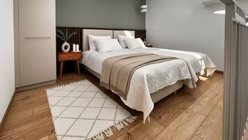 Laptop workspace, iron/ironing board, free WiFi, bed sheets