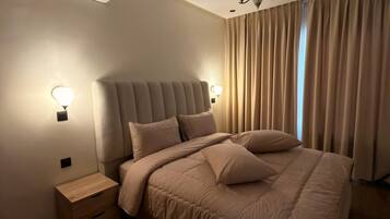 1 bedroom, WiFi (free), bed sheets
