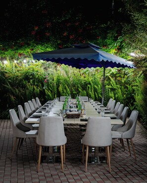 Aussenbereich für Bankette