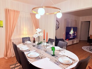 Dining - Riverside Villa with Private Jetty | Scenic Views (Torpshammar)