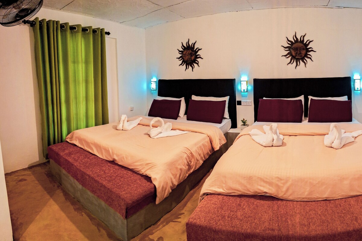 Family Room, Hill View | In-room safe, desk, laptop workspace, iron/ironing board