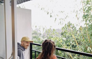 Deluxe dubbelrum - utsikt mot bergen | Boendeområde