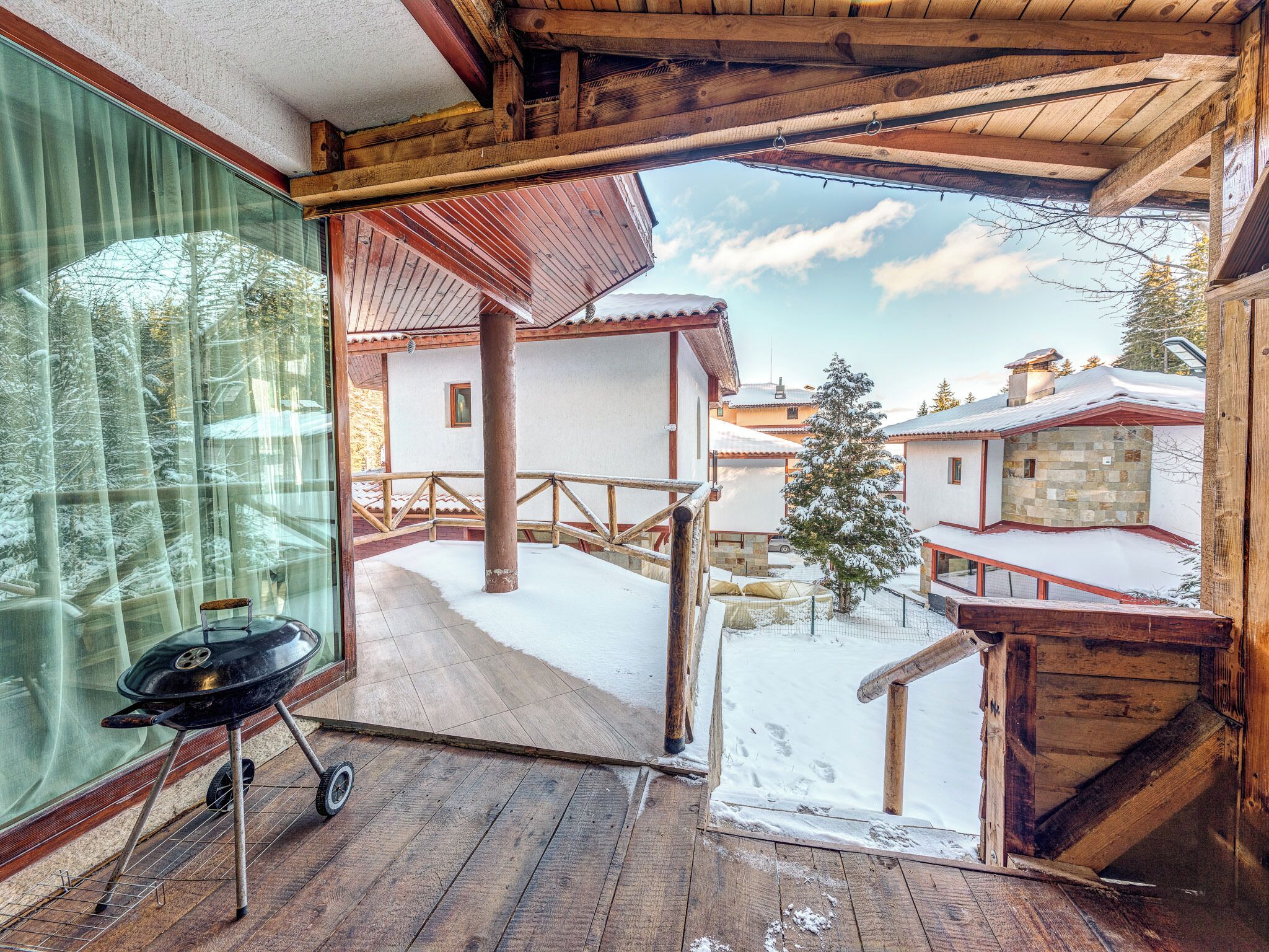 Outdoor banquet area