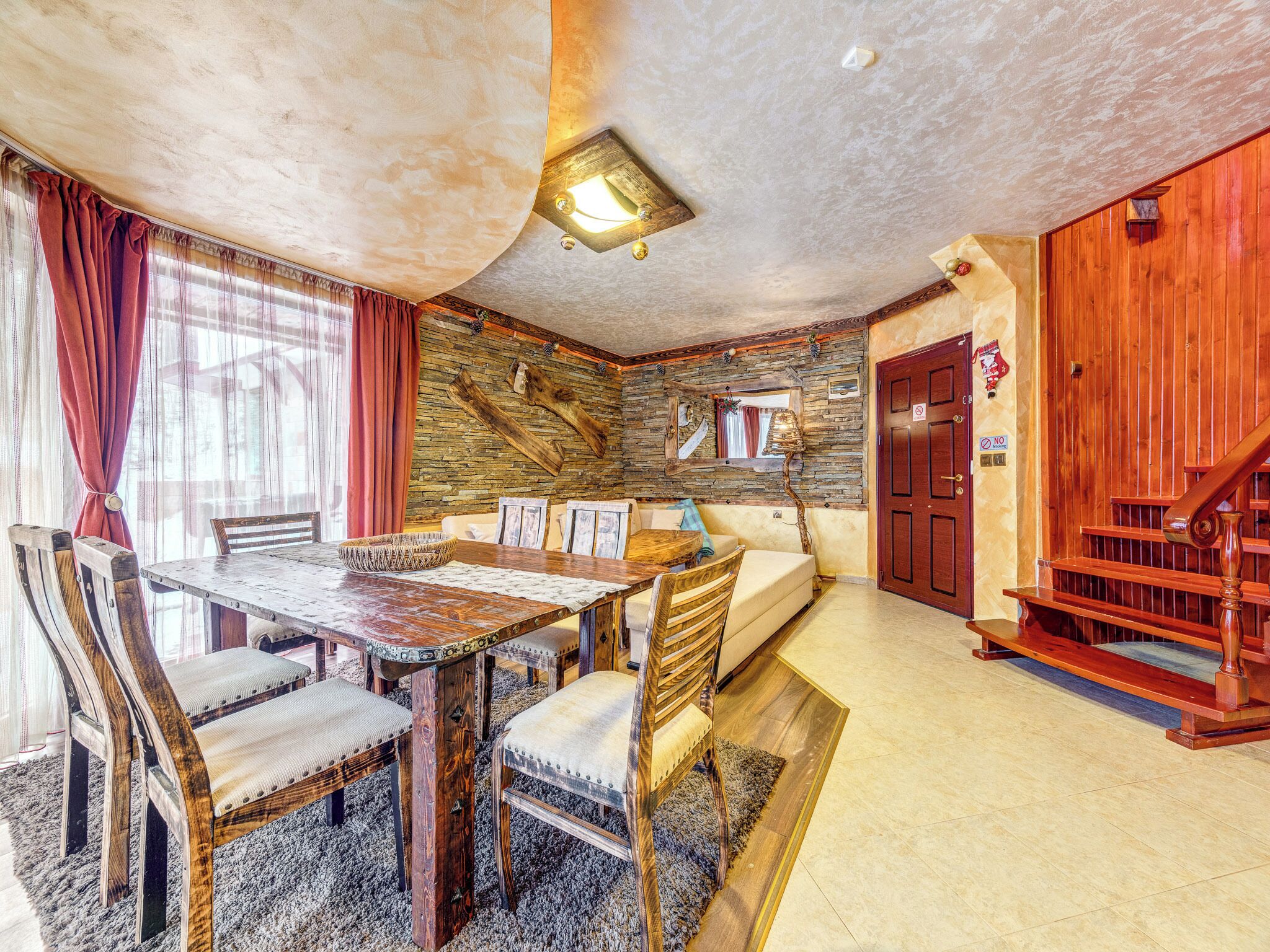 Deluxe Villa, Fireplace, Mountain View | Living area