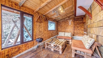 Outdoor banquet area