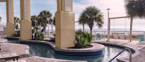 Indoor pool, outdoor pool