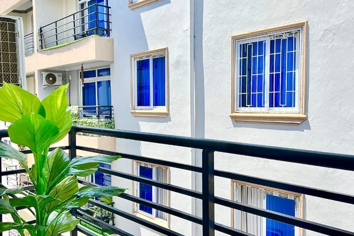 Apartment, Balcony, Pool View | Property grounds