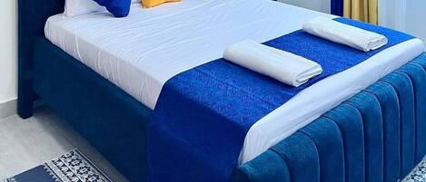 Blackout drapes, iron/ironing board, WiFi (free)