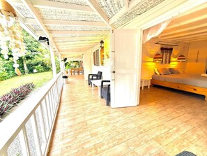 Terrace/patio - Private pool, 2 bed, 2 Barth. A few min town center and beach. Villa ti Paradis (Las Terrenas)