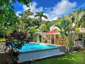 Outdoor pool - Private pool, 2 bed, 2 Barth. A few min town center and beach. Villa ti Paradis (Las Terrenas)