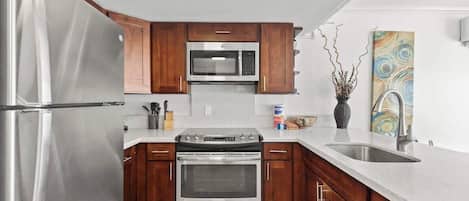 Appartement, vue lagon (1 Bedroom) | Cuisine privée