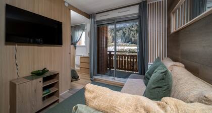 Bel appartement 6 pers, pied des piste, vue montagne