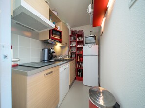 Fridge, microwave, oven, dishwasher - Apartment for 5 people, mountain view (Allos)