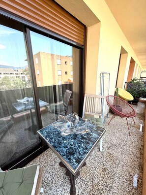 Terrace/patio - Comfortable apartment with large terrace in the heart of the village (Propriano)
