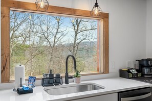 Interior - Stunning A-Frame w/ Hot Tub + Epic Mountain Views!! 10 mins to Pigeon Forge. (Sevierville)