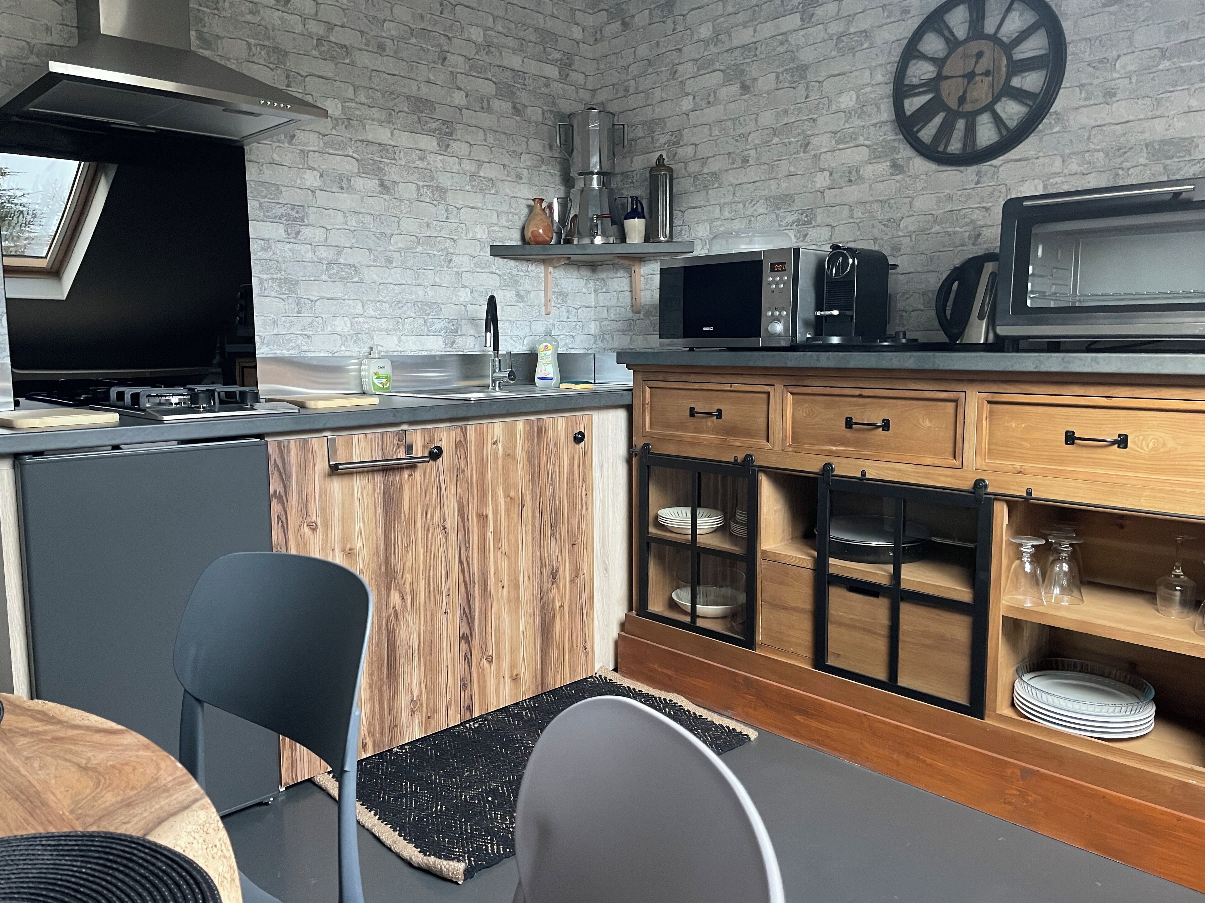 Microwave, oven, stovetop