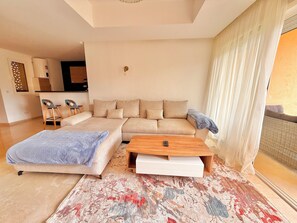 Living area - Relaxing Home with Pools and beach access in Taghazout Bay (Tamraght)