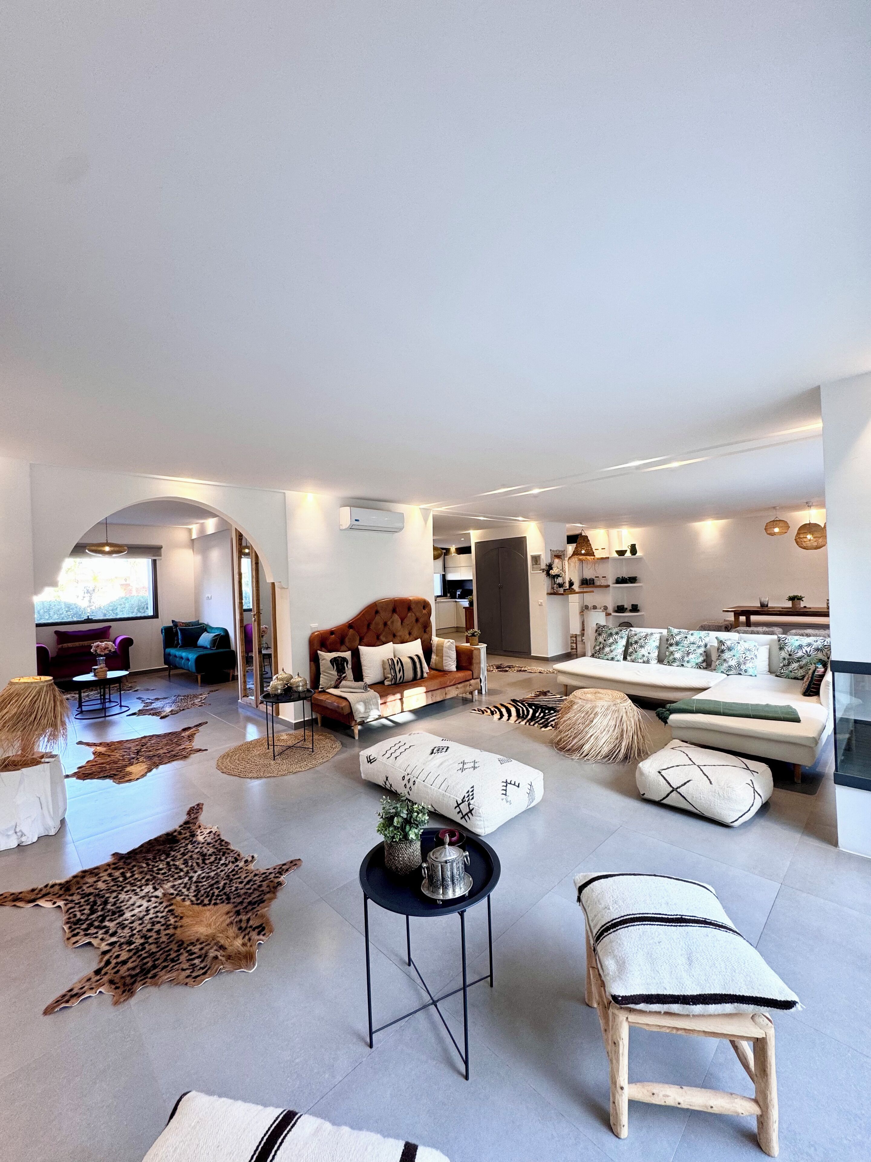 TV, fireplace, books