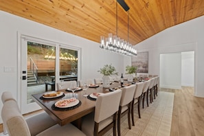 Dining - Luxury Mountain Escape Sleeps 25 • Sauna, Hot Tub, Fire Pits • 5 Star Amenities (Twain Harte)