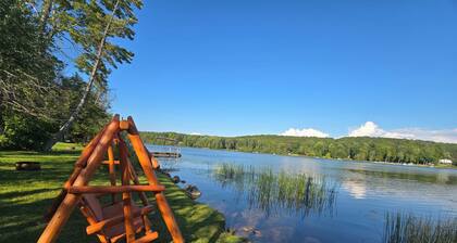 Lakefront Rustic Cabin Retreat with Outdoor Shower